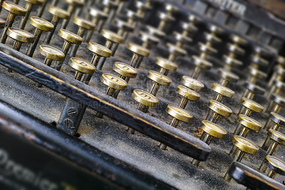 Buy stock photo A very old typewriter