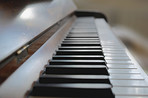 Black and white piano keys