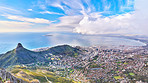 A photo of Lions Head and surroundings