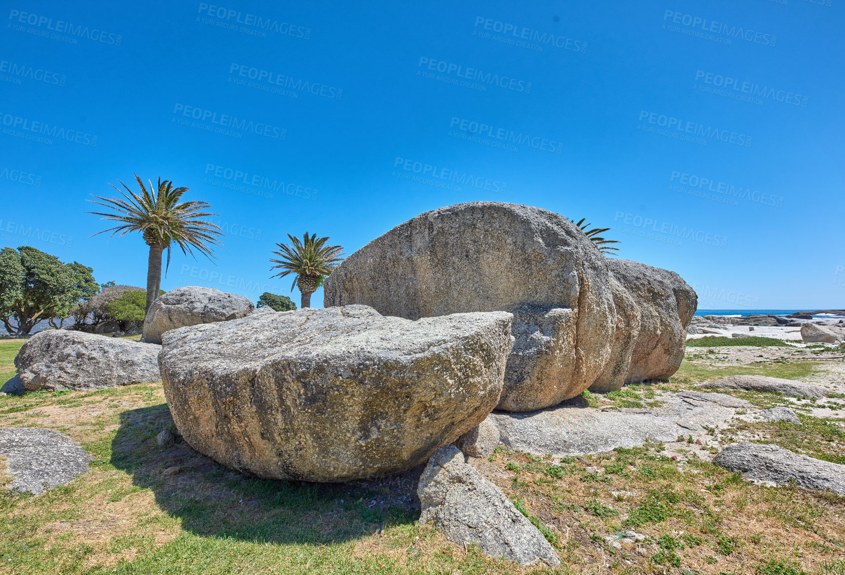 Buy stock photo Ocean view - Camps Bay,  Table Mountain National Park, Cape Town, South Africa