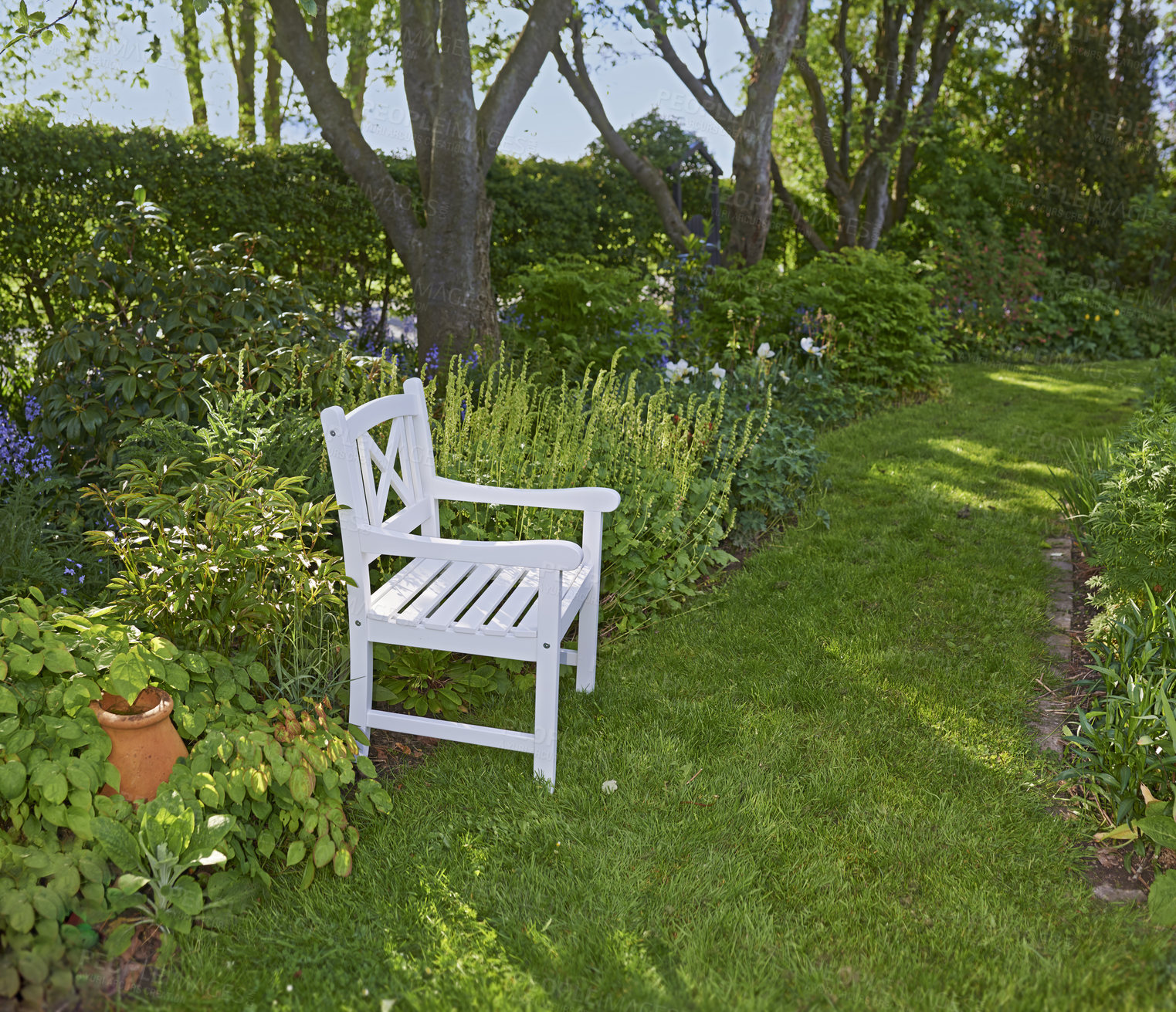 Buy stock photo The private spot of the Gardener - the beauty of garderning 