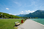 The medieval city of Annecy, July 2019, France