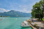 The medieval city of Annecy, July 2019, France