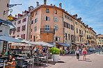 The medieval city of Annecy, July 2019, France