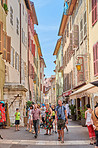 The medieval city of Annecy, July 2019, France