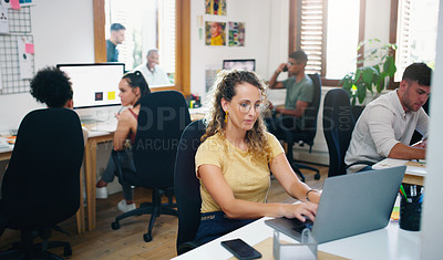 Buy stock photo Team, group and diversity with office, teamwork and collaboration for small business startup. Designers, planning and brainstorming with discussion, conversation or people for online design agency