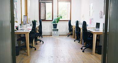 Buy stock photo Shot of an empty modern office