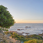 Rocky coastline of the CampÂ´s Bay, Western Cape