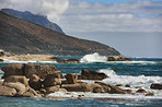 Rocky coastline of the CampÂ´s Bay, Western Cape