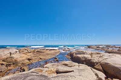 Buy stock photo Ocean view - Camps Bay,  Table Mountain National Park, Cape Town, South Africa