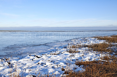 Buy stock photo Photos of Danish winter by the coast of Kattegat.