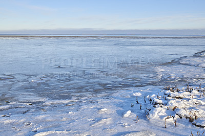 Buy stock photo Photos of Danish winter by the coast of Kattegat.