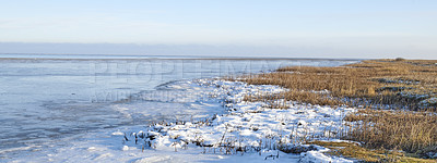 Buy stock photo Photos of Danish winter by the coast of Kattegat.