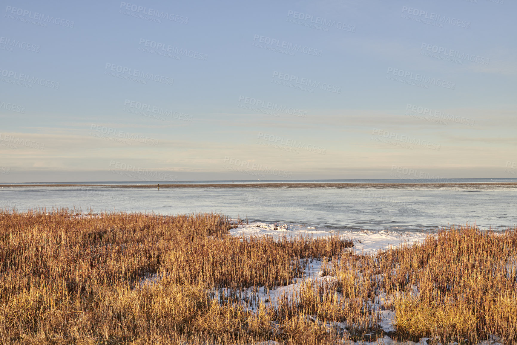 Buy stock photo Photos of Danish winter by the coast of Kattegat.