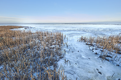 Buy stock photo Photos of Danish winter by the coast of Kattegat.