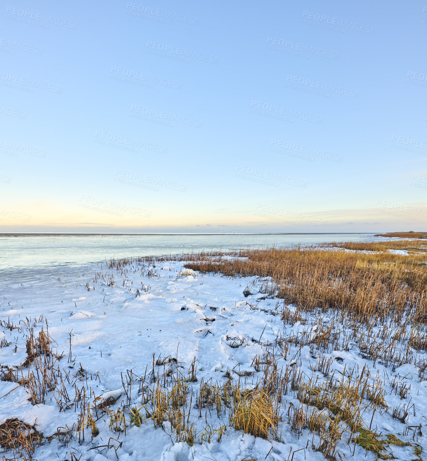 Buy stock photo Photos of Danish winter by the coast of Kattegat.