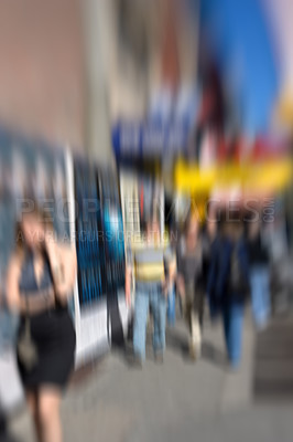 Buy stock photo Street life in New York City - everyday life