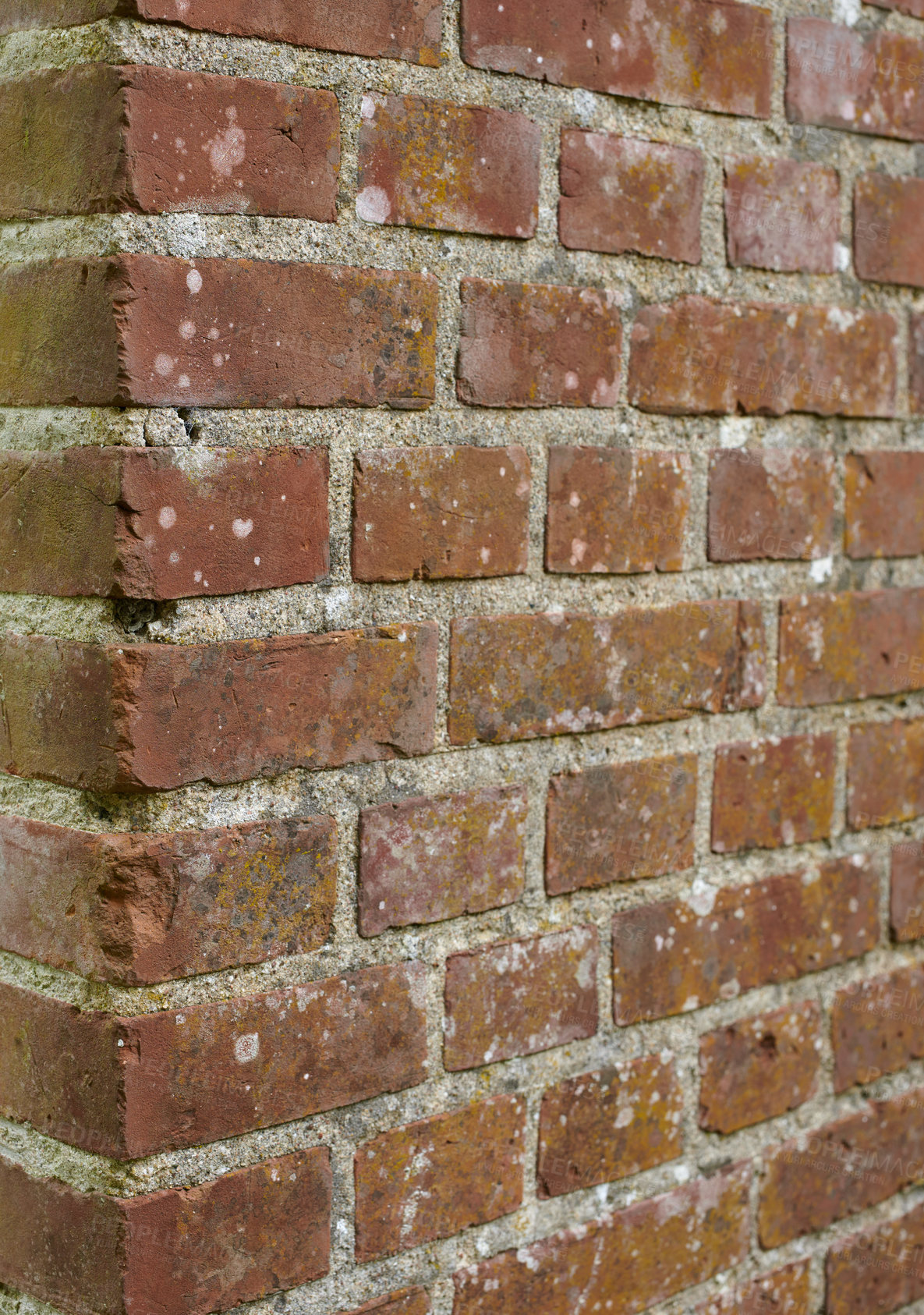 Buy stock photo a photo of a very old brick wall