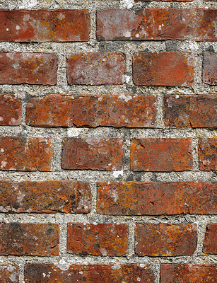 Buy stock photo a photo of a very old brick wall