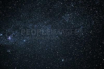 Buy stock photo Shot of the sky on a dark starry night