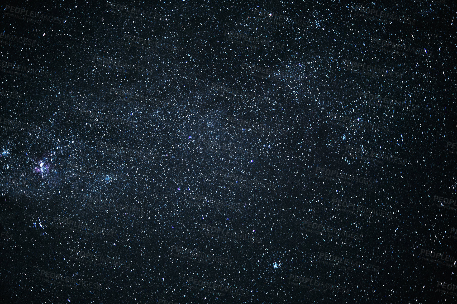 Buy stock photo Shot of the sky on a dark starry night