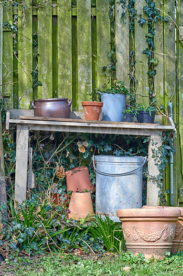 Buy stock photo The private spot of the Gardener - the beauty of garderning 