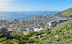 Aerial panorama photo of Cape Town