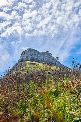 Buy stock photo A photo of Lions Head and surroundings. Cape Town, Western Cape, South Africa.