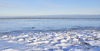 Buy stock photo Photos of Danish winter at the coast of Kattegat.