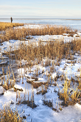 Buy stock photo Photos of Danish winter by the coast of Kattegat.