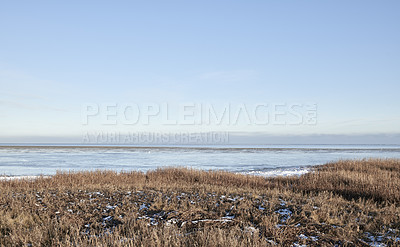 Buy stock photo Photos of Danish winter by the coast of Kattegat.