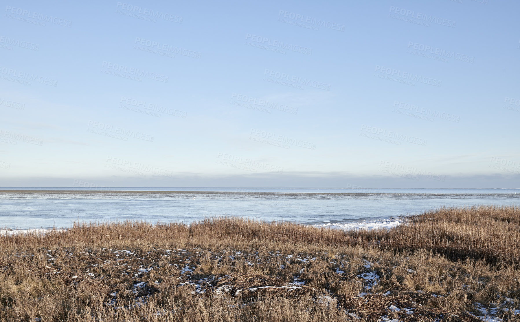 Buy stock photo Photos of Danish winter by the coast of Kattegat.