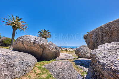 Buy stock photo Ocean view - Camps Bay,  Table Mountain National Park, Cape Town, South Africa