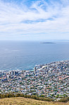 Aerial panorama photo of Cape Town