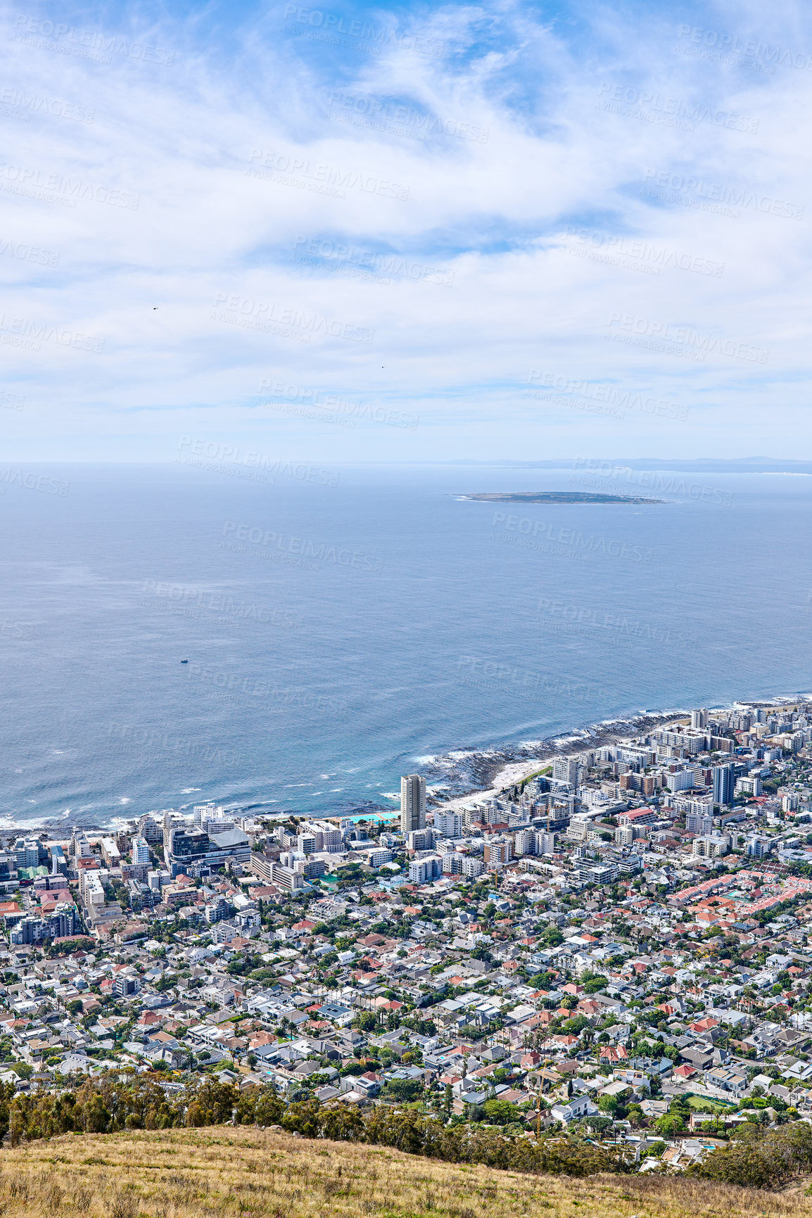 Buy stock photo Panorama photo of Cape Town, Western Cape, South Africa