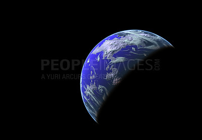 Buy stock photo An imaginary, fantasy planet (science fiction)