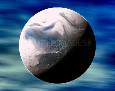 Buy stock photo An imaginary, fantasy planet (science fiction)