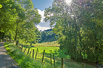 Countryside, farmland and forest - close to Lyon, France