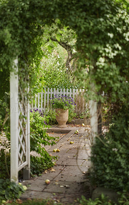 Buy stock photo The private spot of the Gardener - the beauty of garderning 