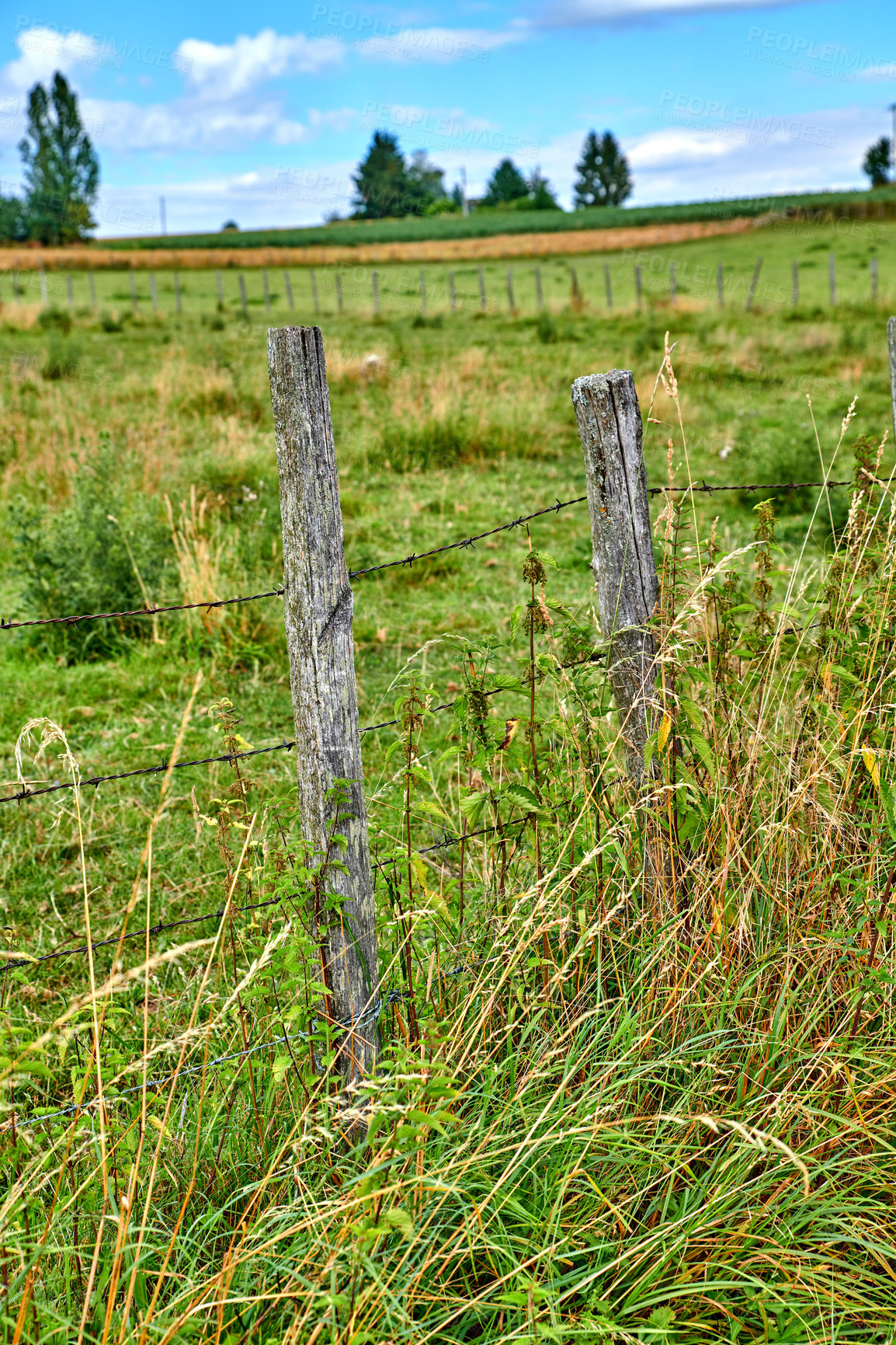 Buy stock photo A series of photos of countryside, farmland and forest close to Lyon, France