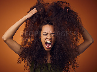 Don't mind me, I'm just having a bad hair day | Buy Stock Photo on  PeopleImages, Picture And Royalty Free Image. Pic 2166330 - PeopleImages