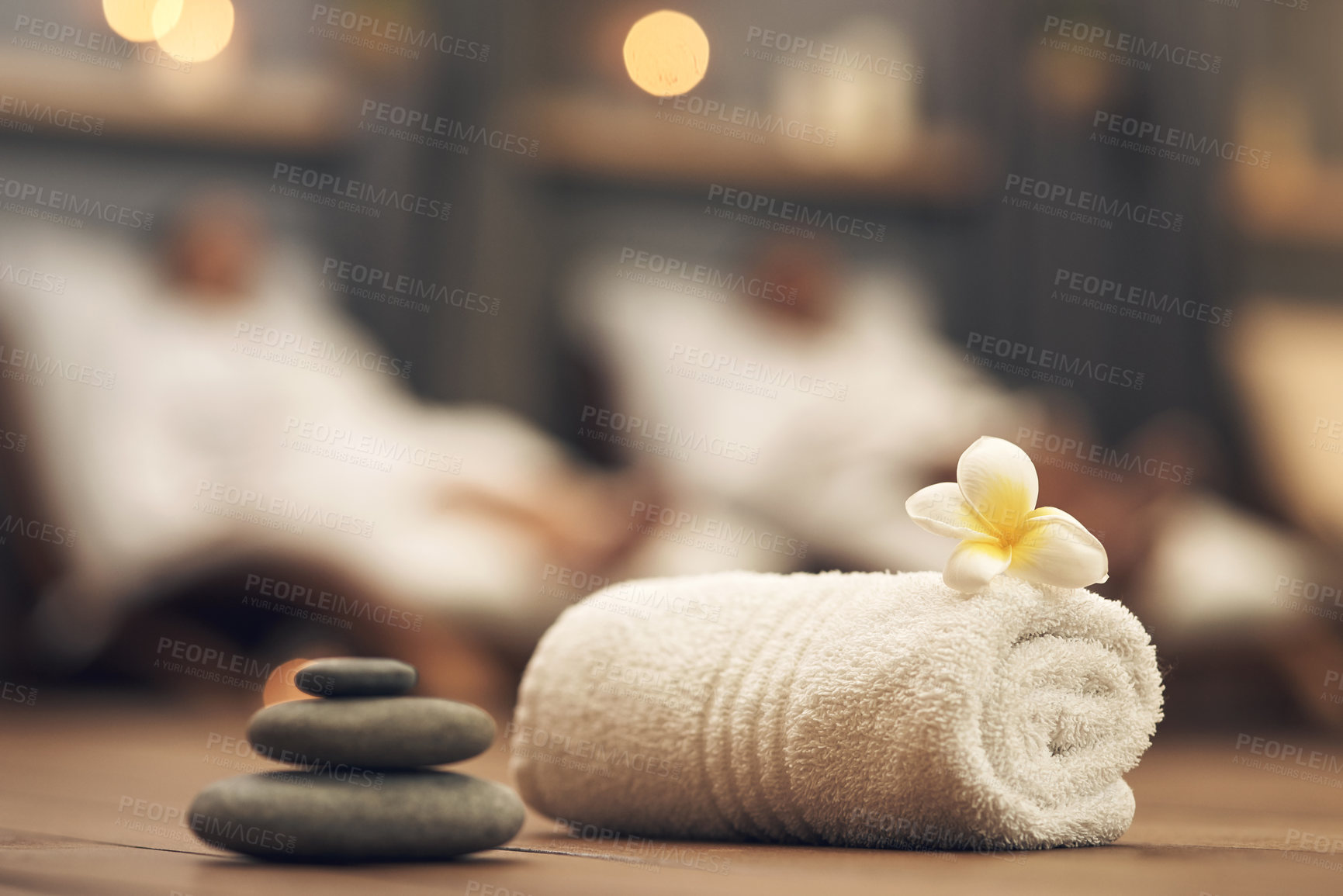 Buy stock photo Still life closeup of a tranquil spa arrangement