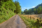 Countryside, farmland and forest - close to Lyon, France