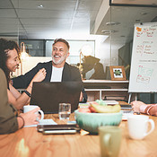 She made it happen for the team | Buy Stock Photo on PeopleImages ...