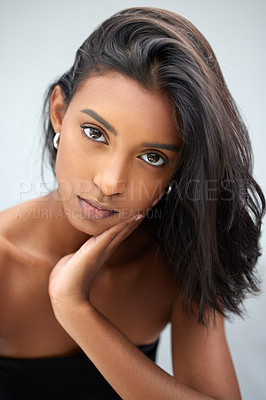 Buy stock photo Closeup shot of a beautiful young woman