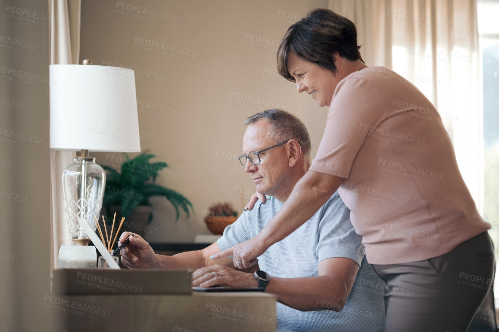 Buy stock photo Shot of a mature husband and wife together