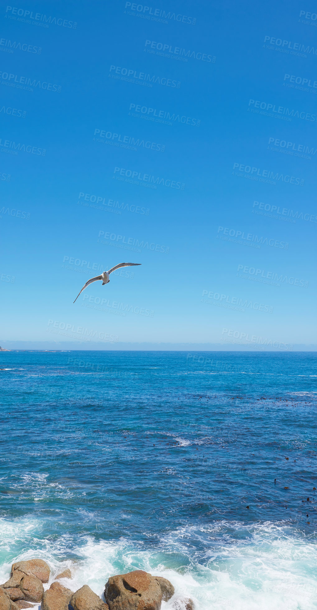 Buy stock photo Beaceful beach, coast and ocean