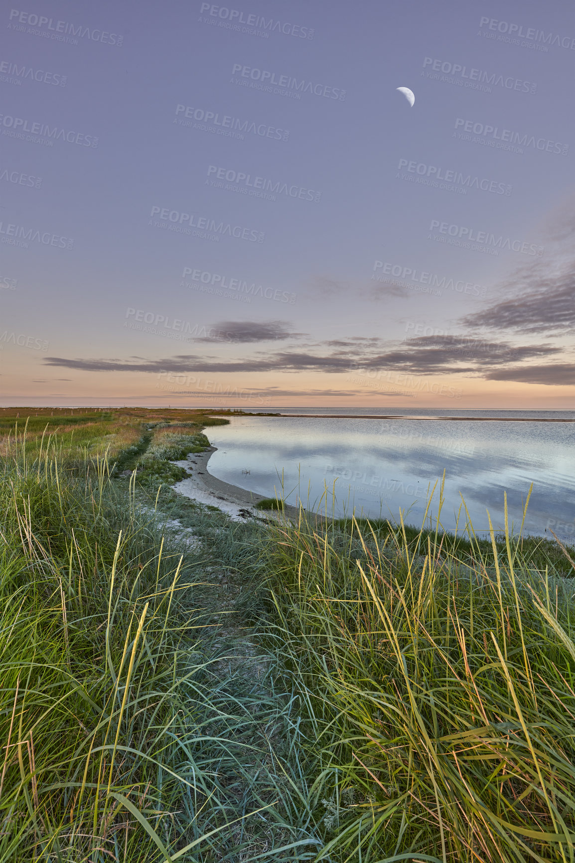 Buy stock photo Beaceful beach, coast and oceanBeaceful beach, coast and ocean