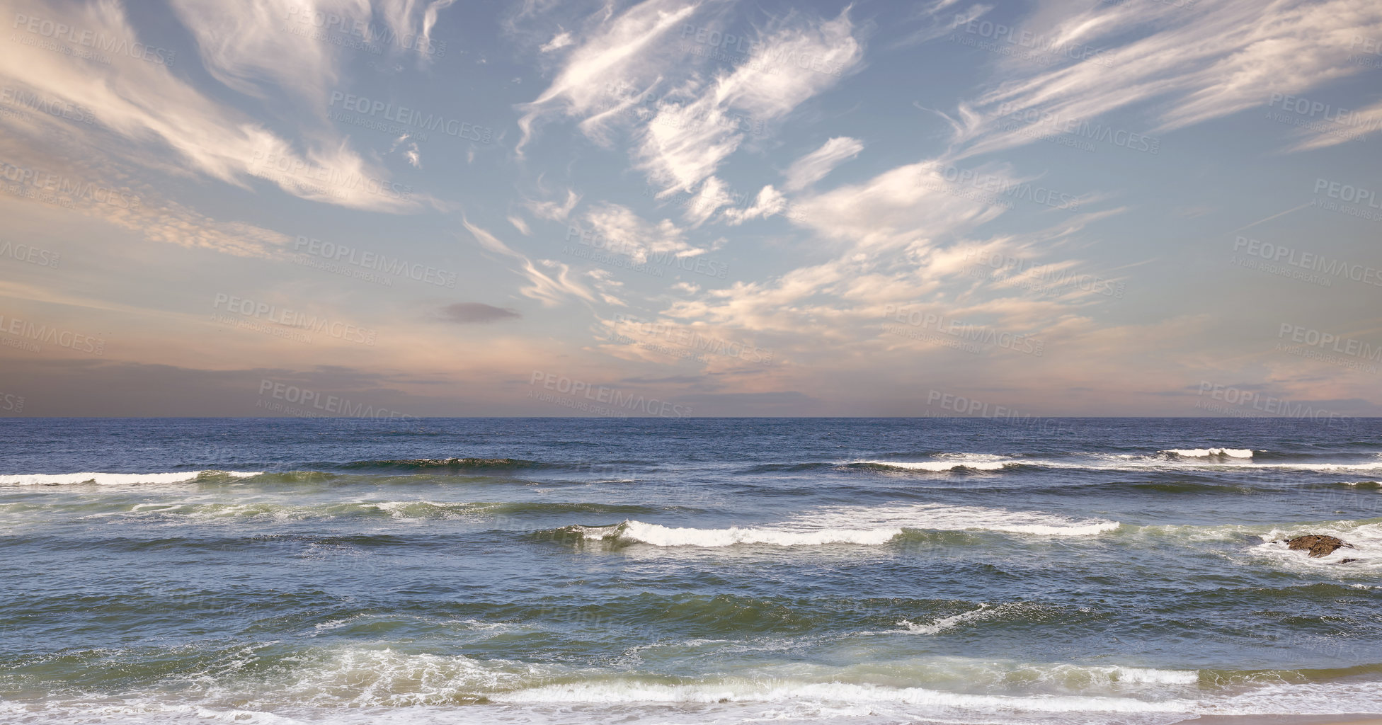 Buy stock photo Beaceful beach, coast and ocean