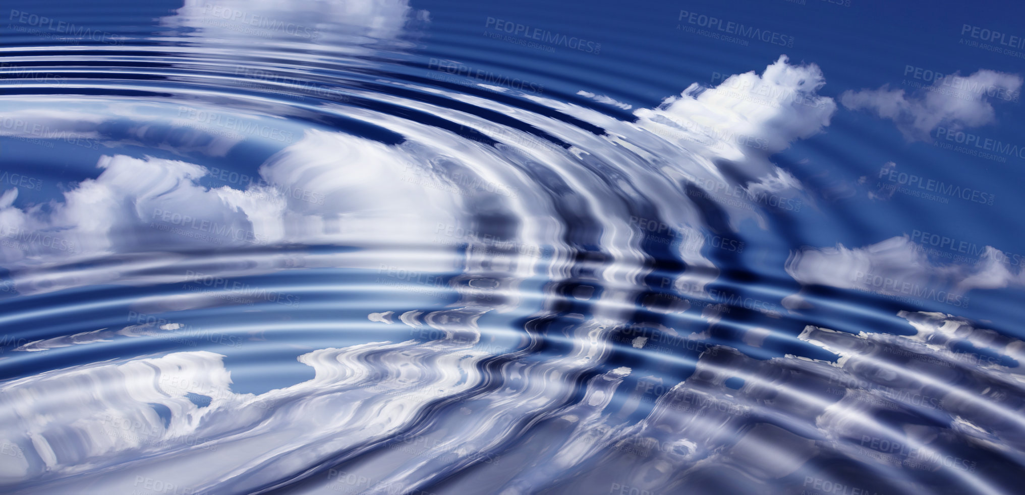 Buy stock photo Ripples in the sky - abstract